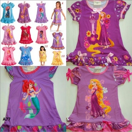dress kartun anak